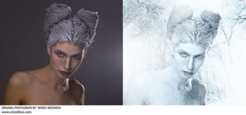 Photo Retouch Model Retouched before and after